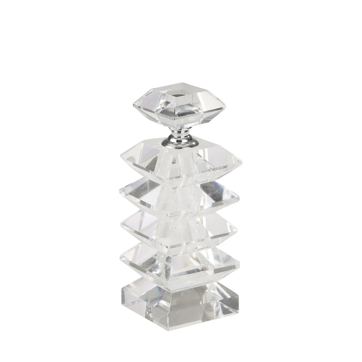 Sagebrook Home 13301-01 5" Clear Crystal Perfume Bottle
