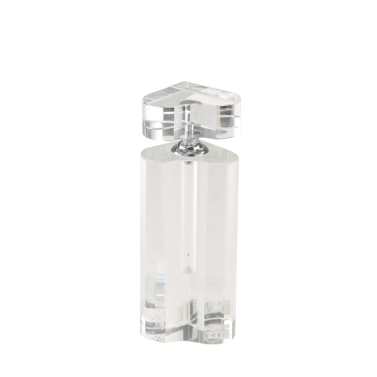 Sagebrook Home 13303-01 5.75" Crystal Heart Perfume Bottle