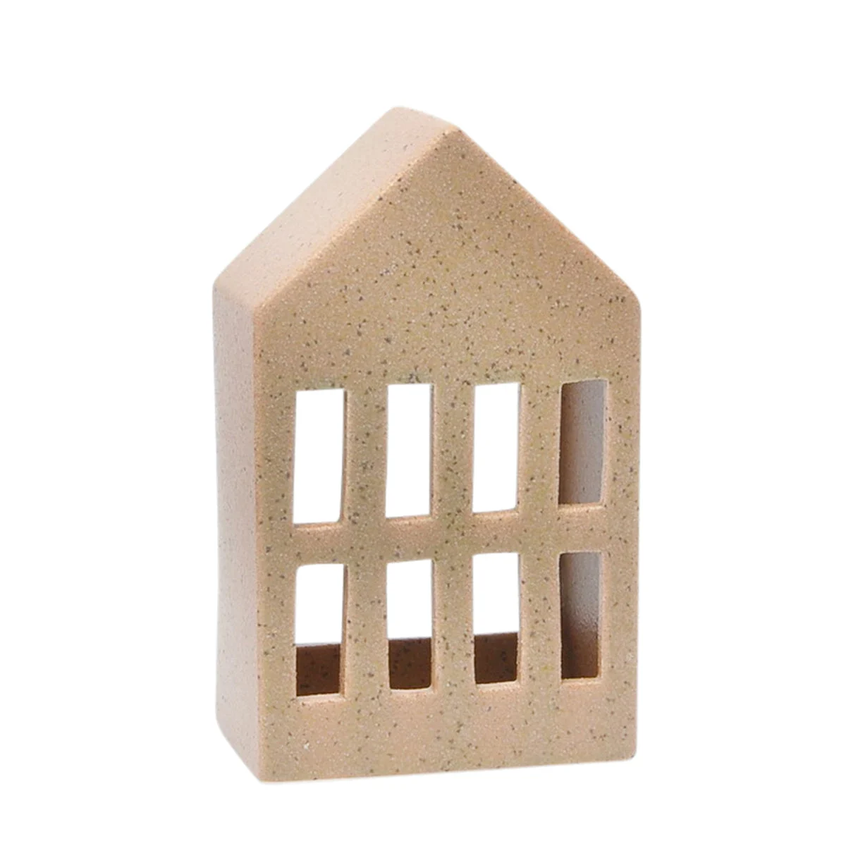 Sagebrook Home Beige House Candle Lantern 6``