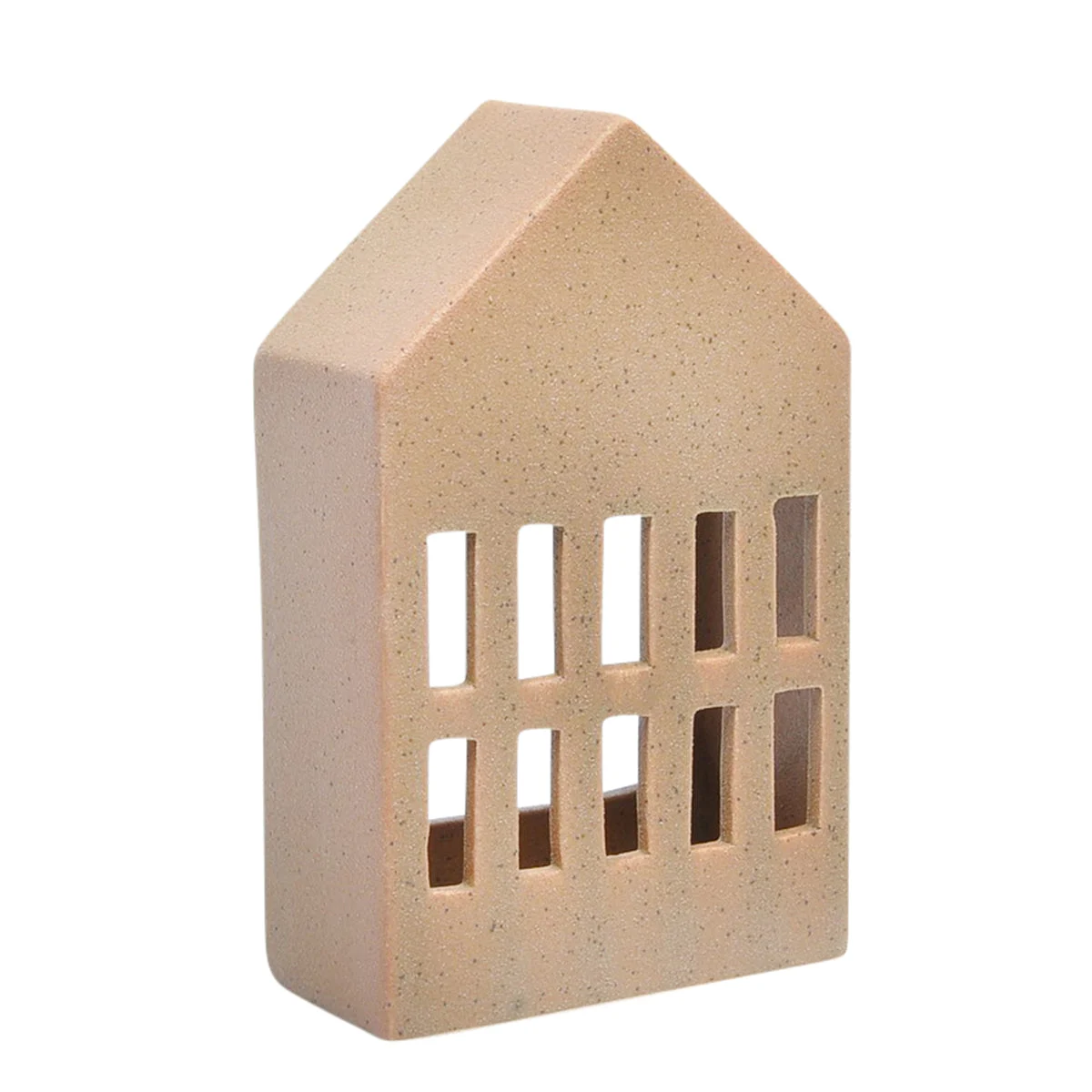 Sagebrook Home Beige House Candle Lantern 7.25``