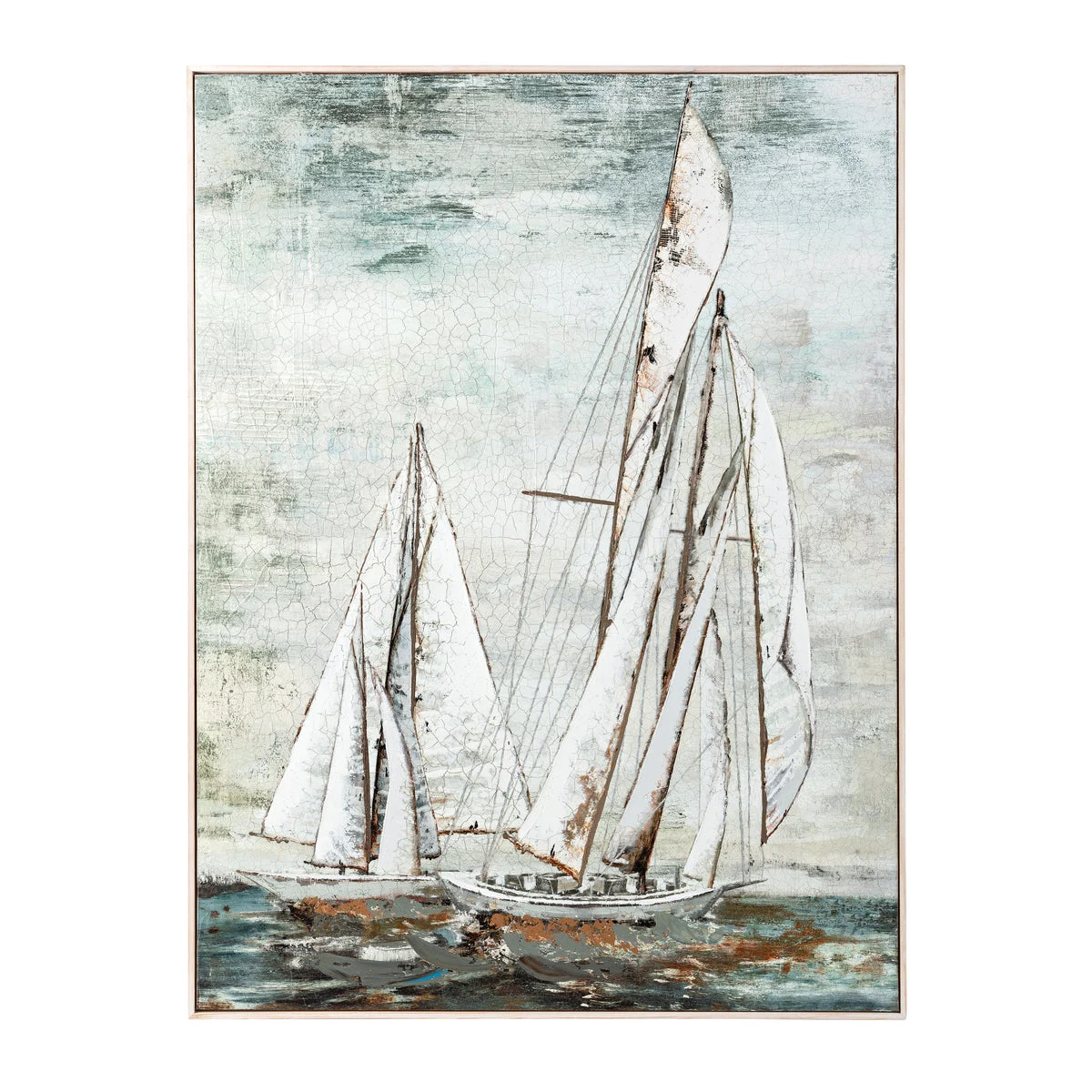 IMAX Worldwide Home Sail Away Framed Oil Painting