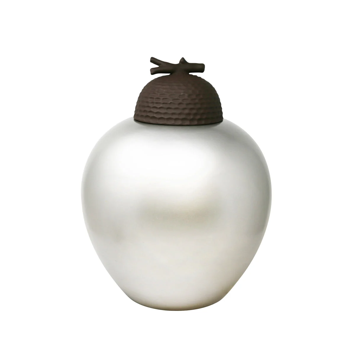 Sagebrook Home Matte Silver Jar 18``
