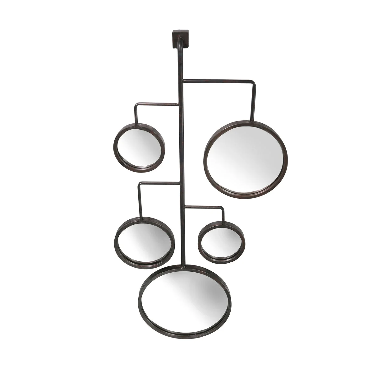 Sagebrook Home Metal 39`` Multi Wall Mirror, Black, Wb