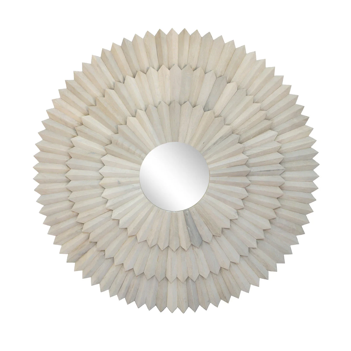 Sagebrook Home Light Wood Sunburst Mirror