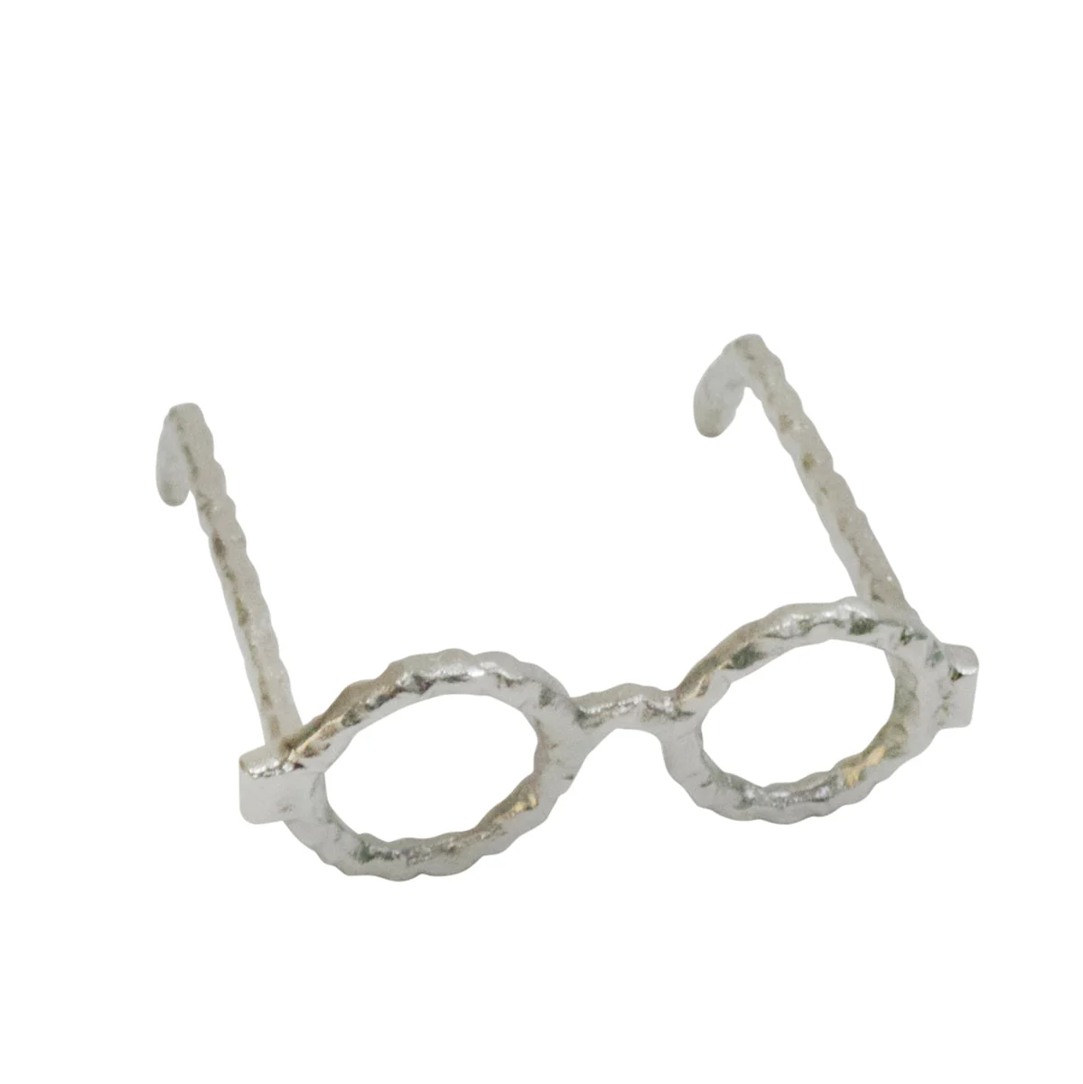 Sagebrook Home 13532-04 3" Aluminum Glasses Sculpture, Silver