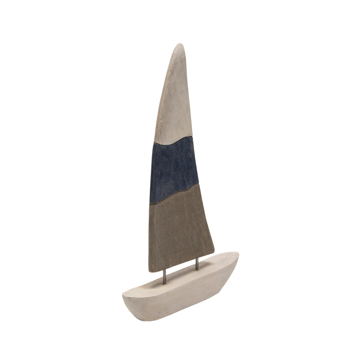 Sagebrook Home Mango Wood Sailboat 19"