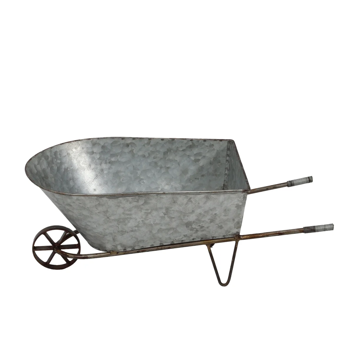 Sagebrook Home Galvanized Metal Wheelbarrow