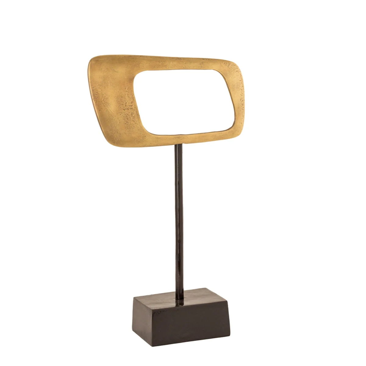 Sagebrook Home 21.75`` Aluminum Rhombus On Stand, Gold, Kd