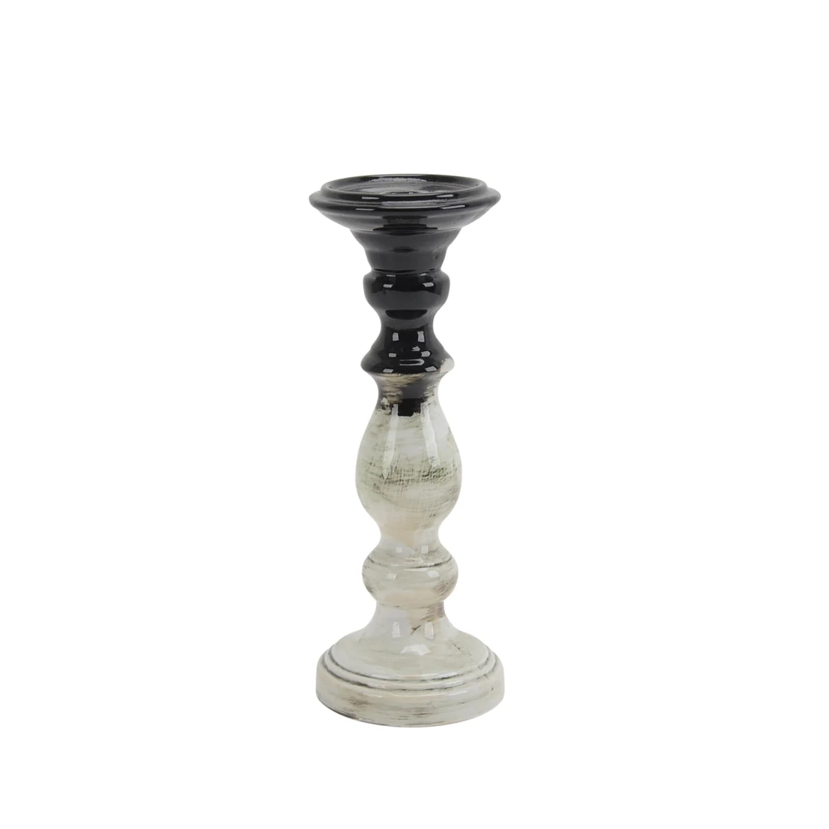 Sagebrook Home 13868-04 12.5" Ceramic Gourd Candle Holder, Multi
