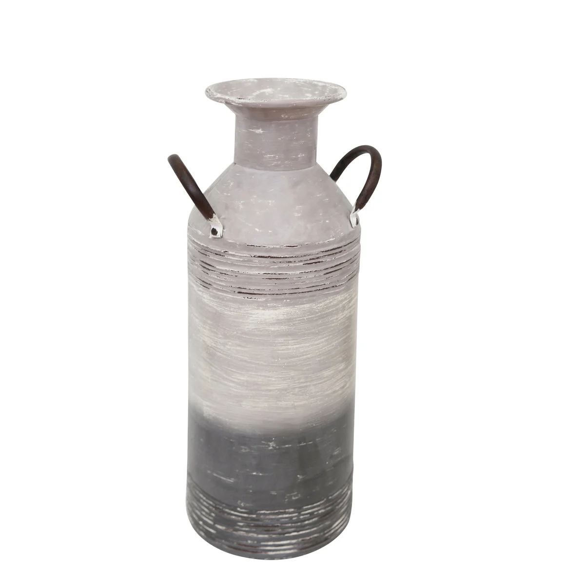 Sagebrook Home Metal 18.25" Milk Can, Gray
