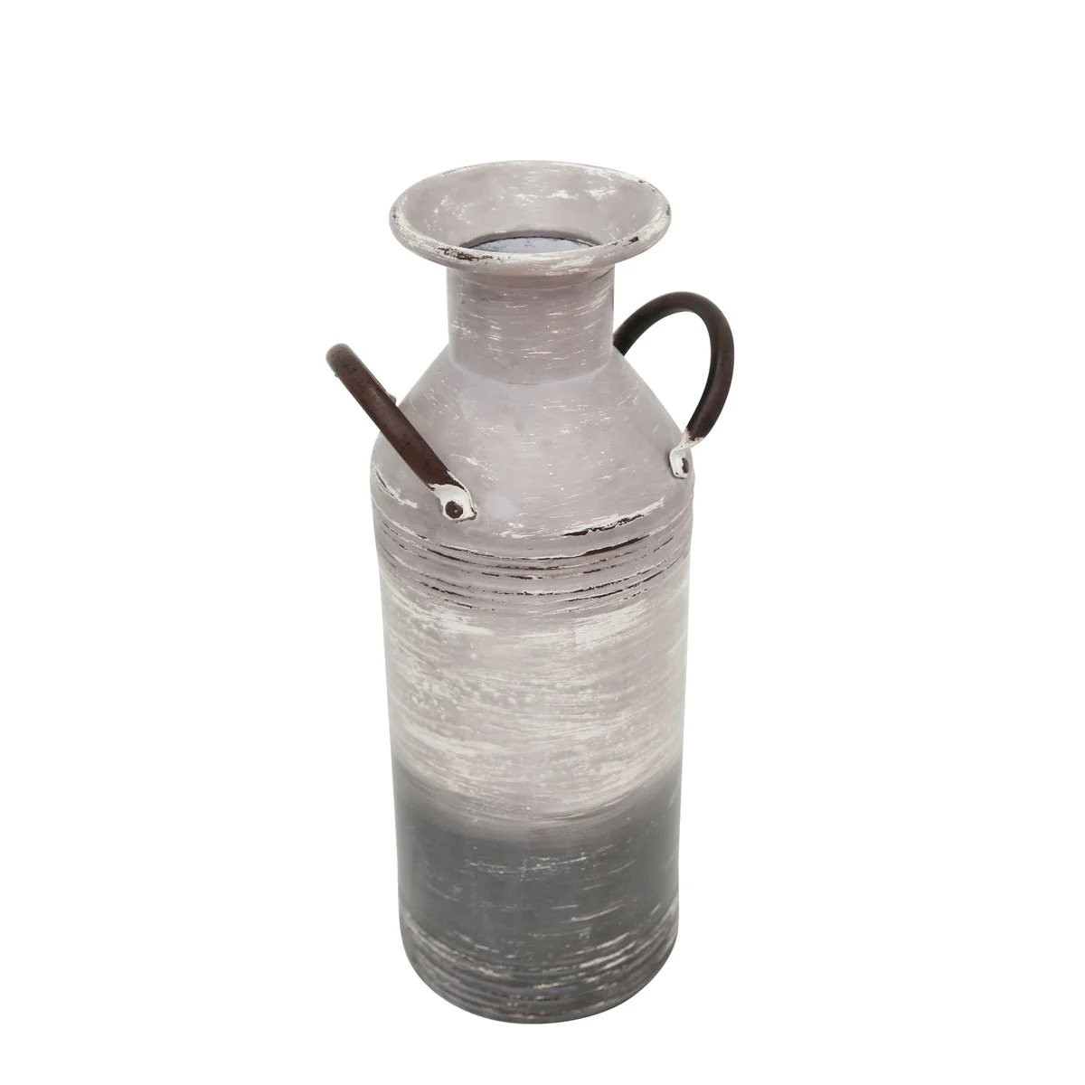 Sagebrook Home Metal 15.25" Milk Can, Gray