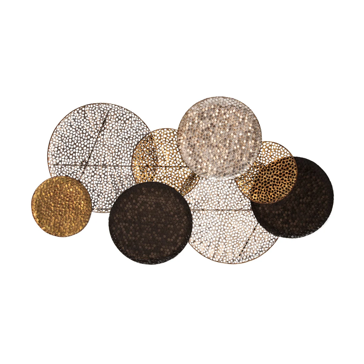 Sagebrook Home Metal 43.5`` Wall Decor, Black/Gold, Wb