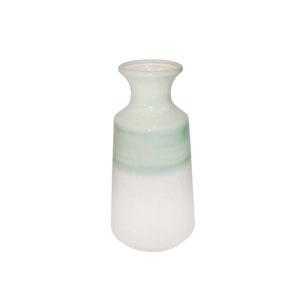 Sagebrook Home 13900-12 12.25" Ec Ceramic Vase, Green/White