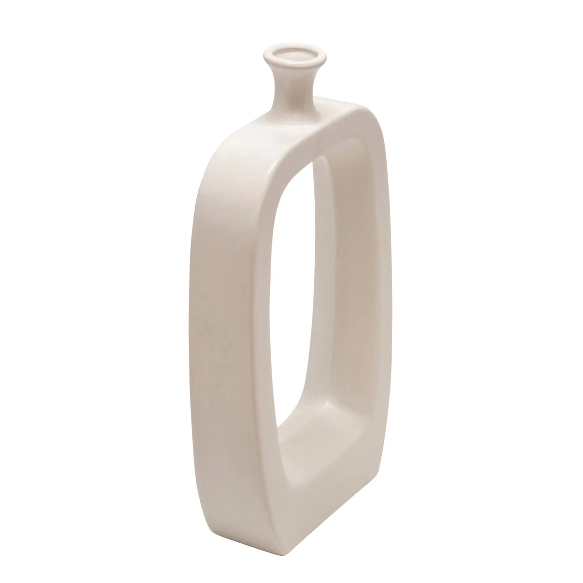 Sagebrook Home 13903-09 18" Vase with Cutout, White