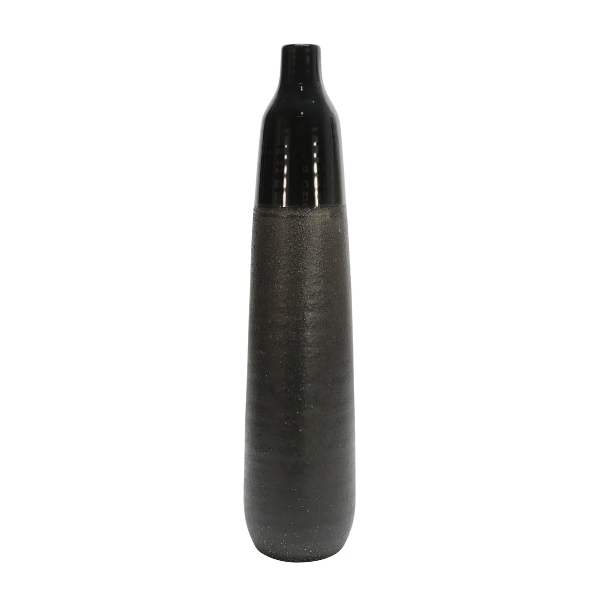 Sagebrook Home Ceramic 28"H Bottle Vase, Black