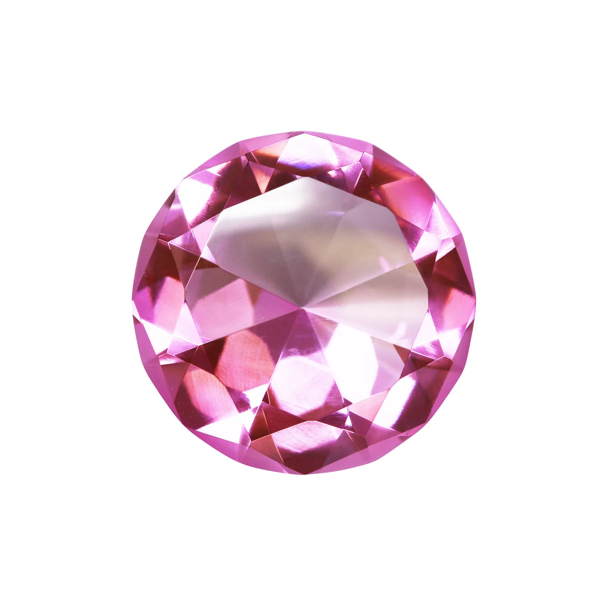 Sagebrook Home Glass Diamond Decor, 4``, Pink
