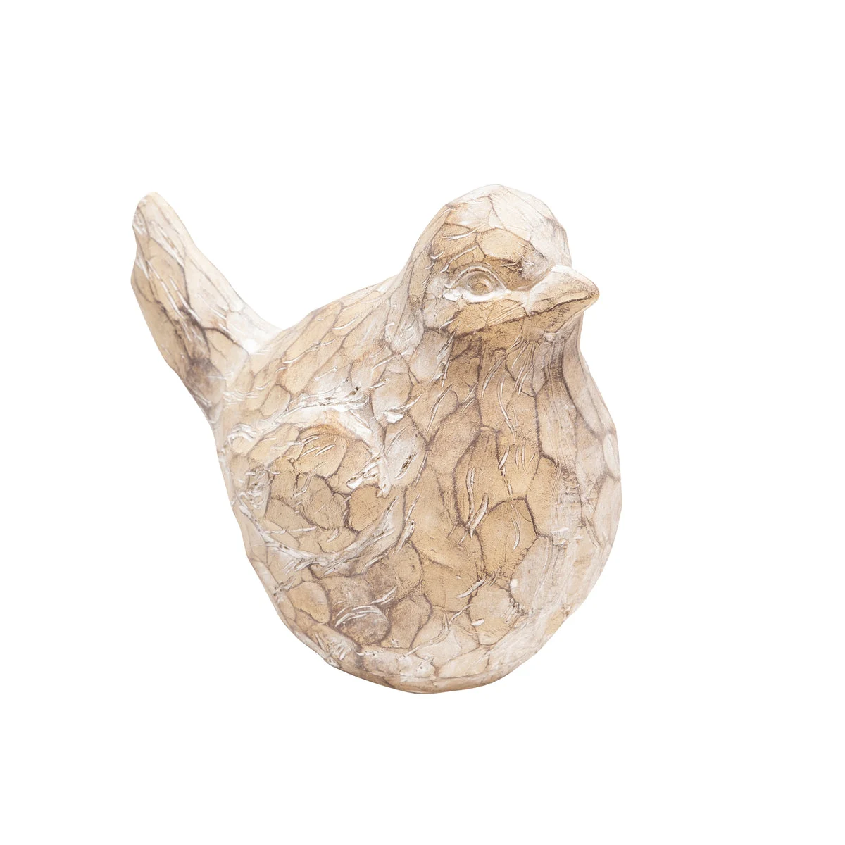 Sagebrook Home 14042-01 9.5" Resin Bird Decor, Brown/Ivory