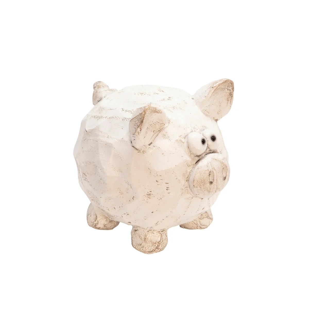 Sagebrook Home Resin Pig Decor, 4.75" White
