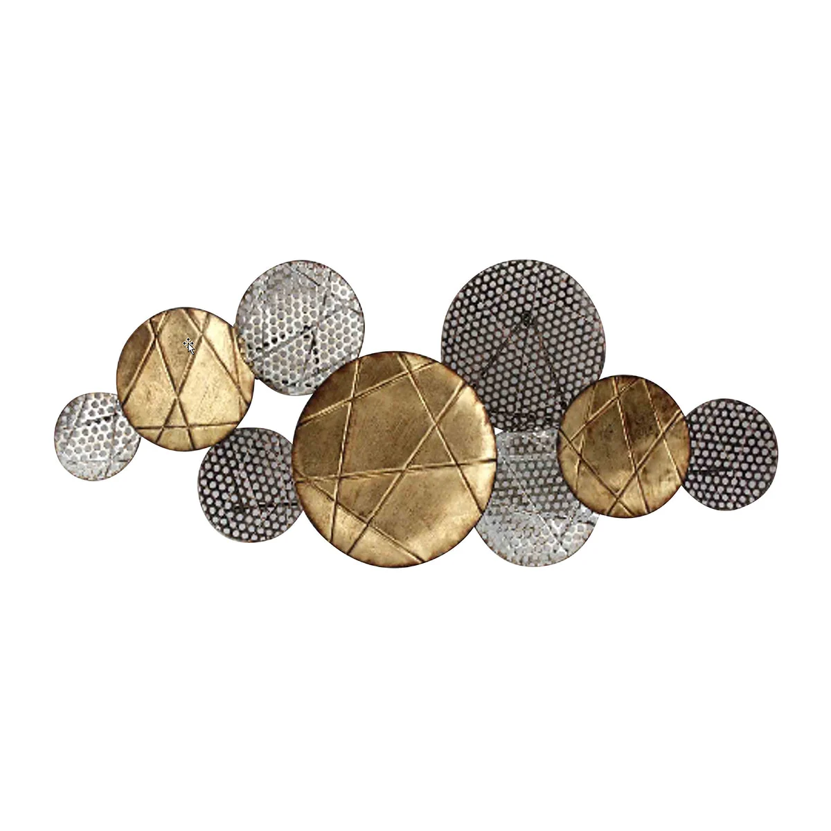 Sagebrook Home Metal Medallion Wall Decor, 47.5``, Gold Wb