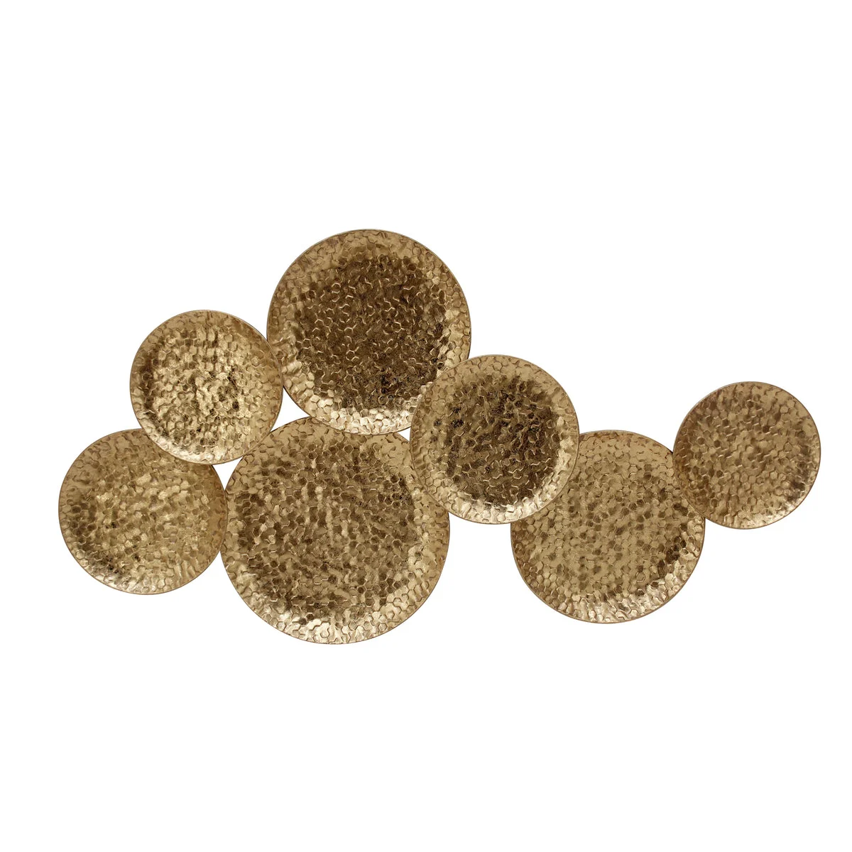 Sagebrook Home Metal 40`` Multi Circle Wall Decor, Gold Wb