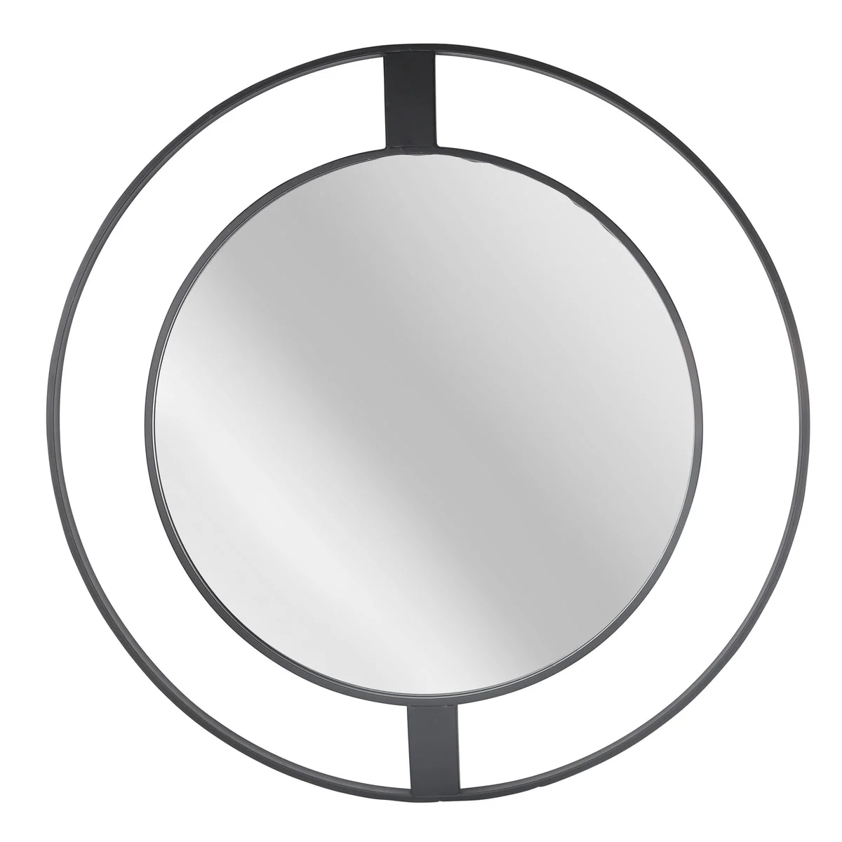 Sagebrook Home Metal Frame 36`` Wall Mirror, Black Wb