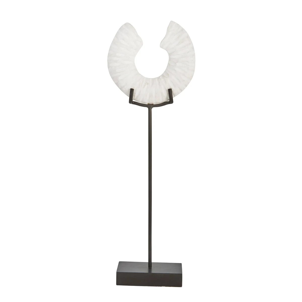 Sagebrook Home Mango Wood 24`` Cut Ring Decor,White