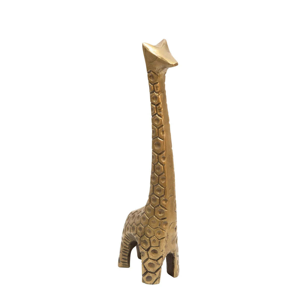 Sagebrook Home 14248-04 12" Aluminum Giraffe Sculpture, Gold