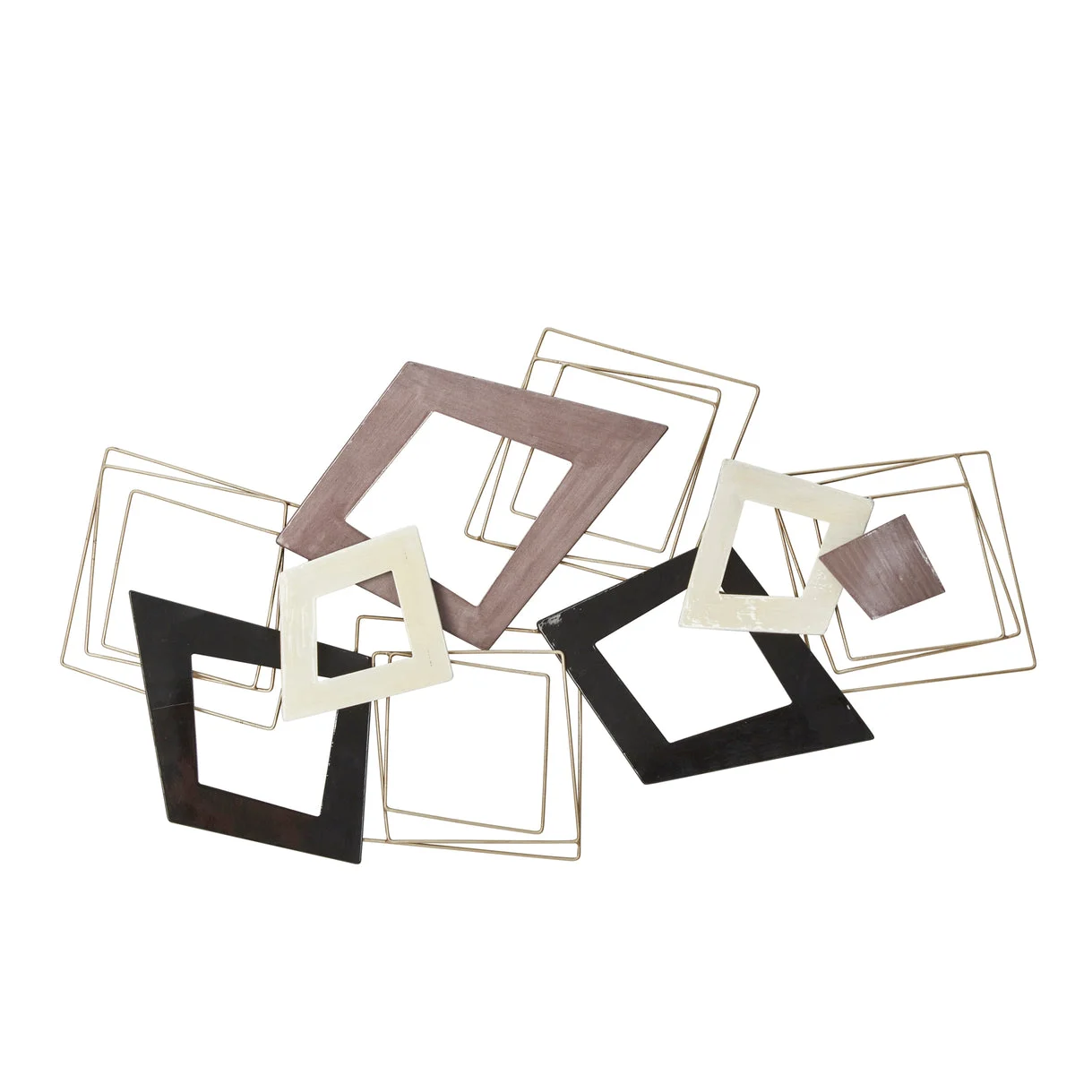 Sagebrook Home Metal 36`` Geometric Wall Decor, Multi, Wb