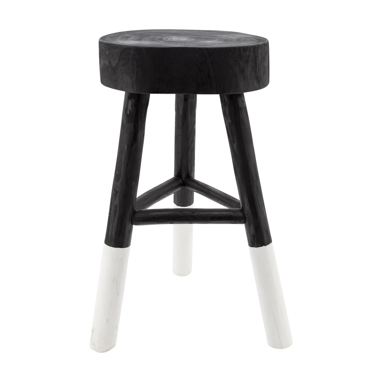 Sagebrook Home Wooden 22`` 2-Tone Stool,  Black