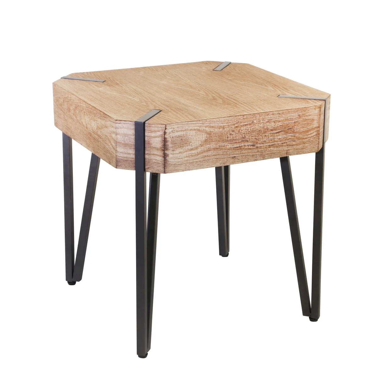 Sagebrook Home Wooden 20`` Side Table, Brown,Kd