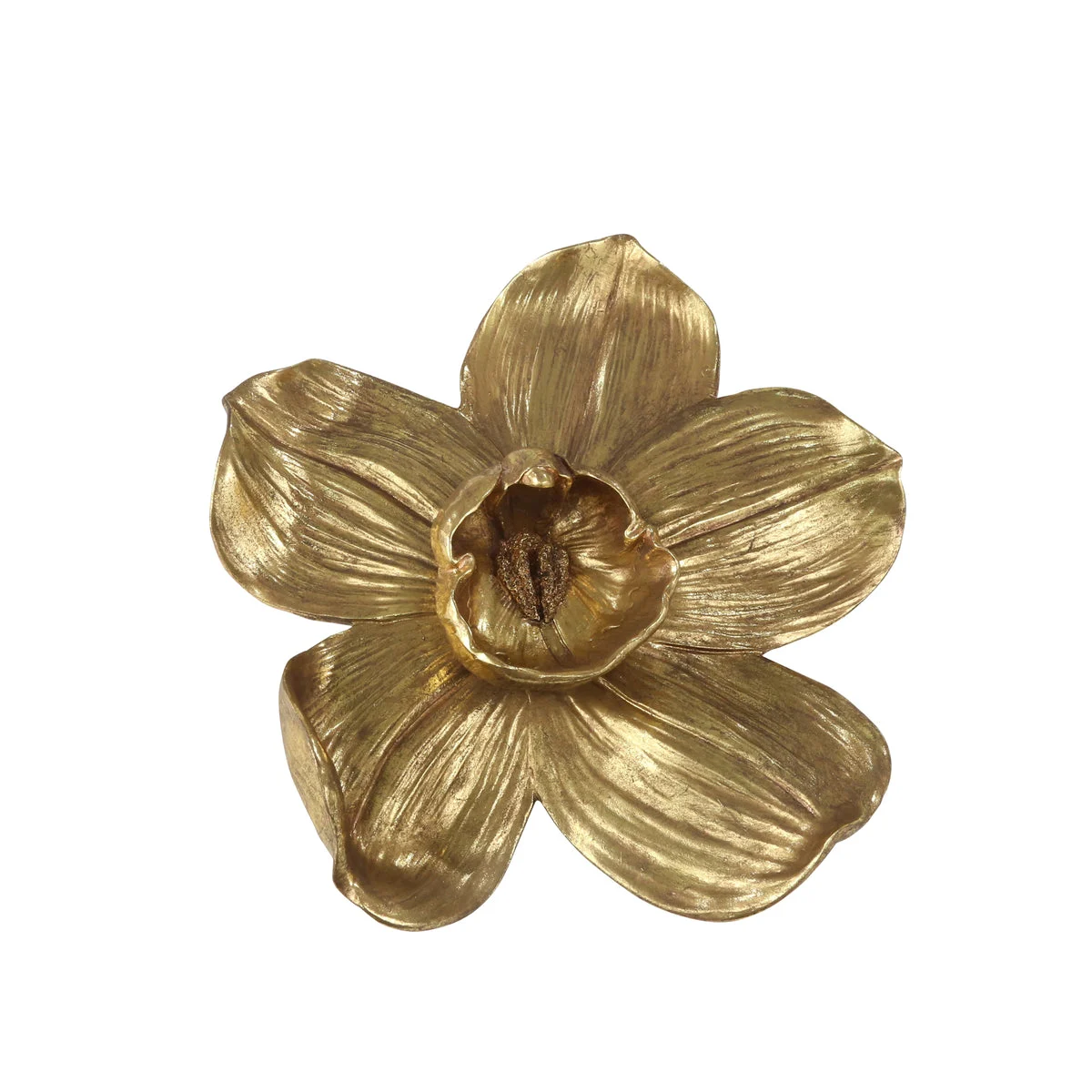 Sagebrook Home Resin 18`` Orchid Wall Hanger,Gold