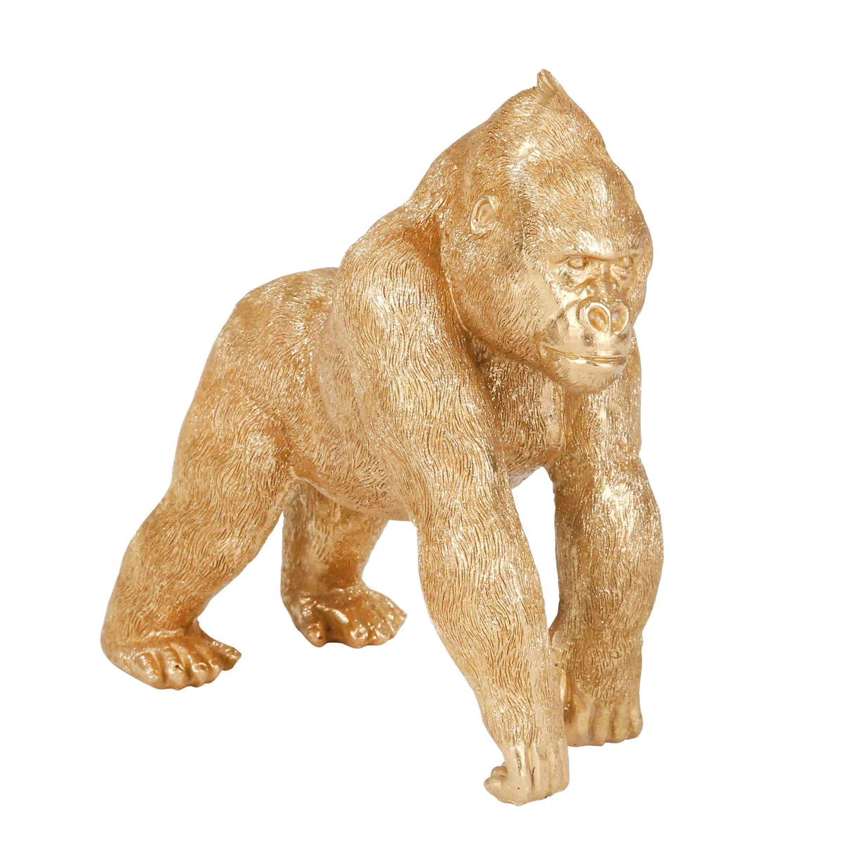 Sagebrook Home 14451-01 10" Polyresin Gorilla, Gold