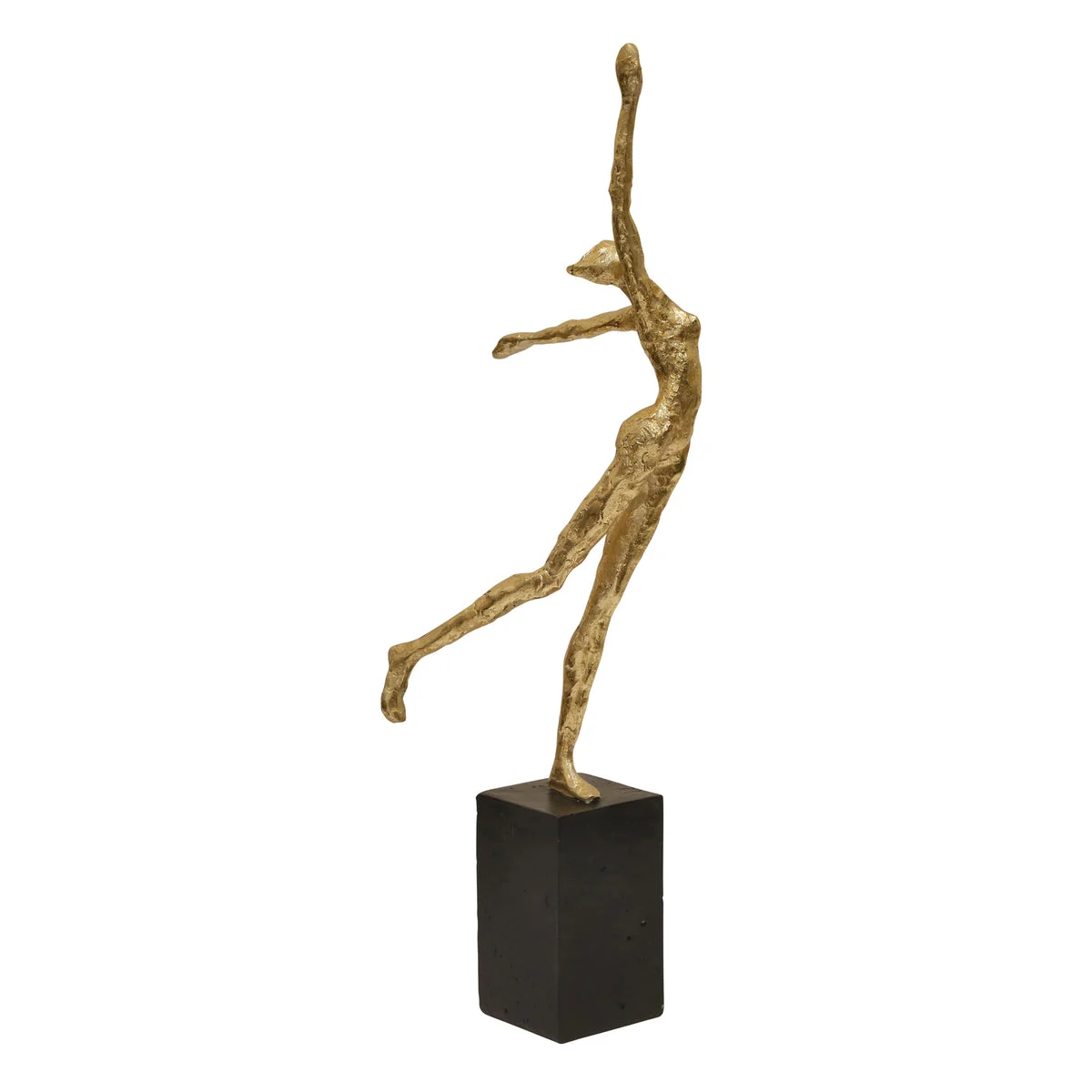 Sagebrook Home Resin 20`` Gymnast, Gold