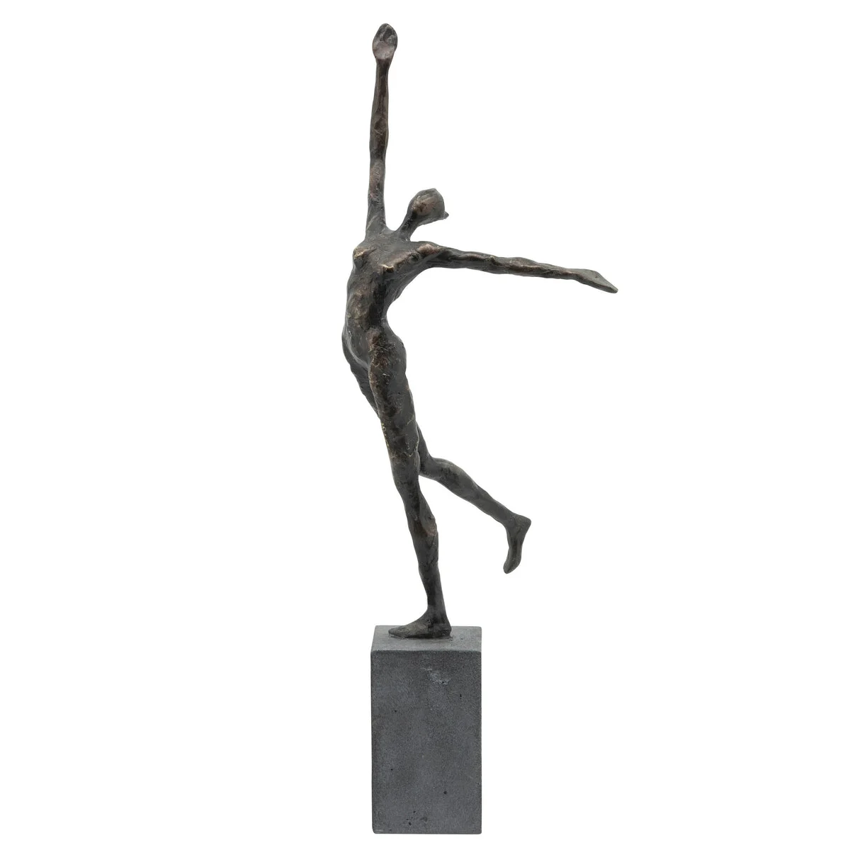 Sagebrook Home Resin 20`` Gymnast, Bronze