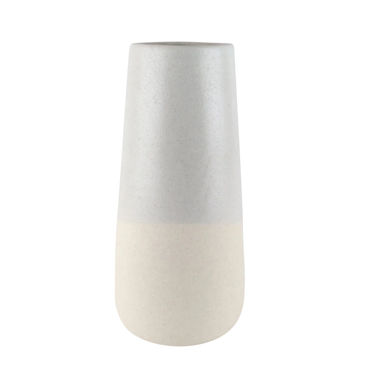 Sagebrook Home Ceramic 17`` Vase, Gray/White
