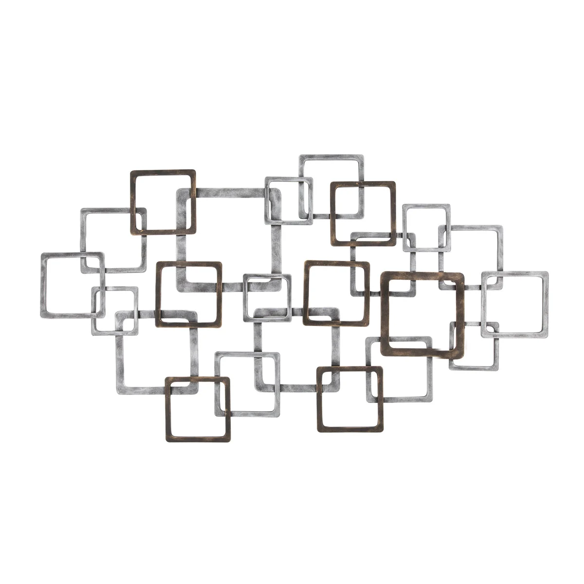 Sagebrook Home 14600 24" Metal Wall Decor, Bronze/ Silver, Wb
