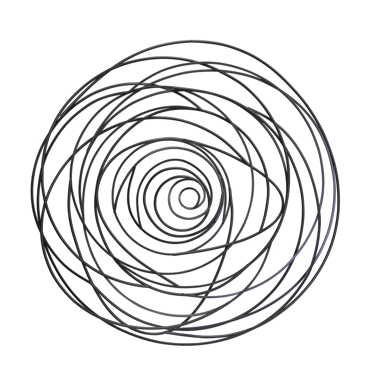 Sagebrook Home Metal 35`` Spiral Wall Decor, Black Wb