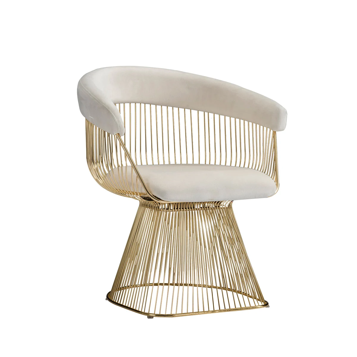 Sagebrook Home 14674 30" Strand Chair, White/Gold