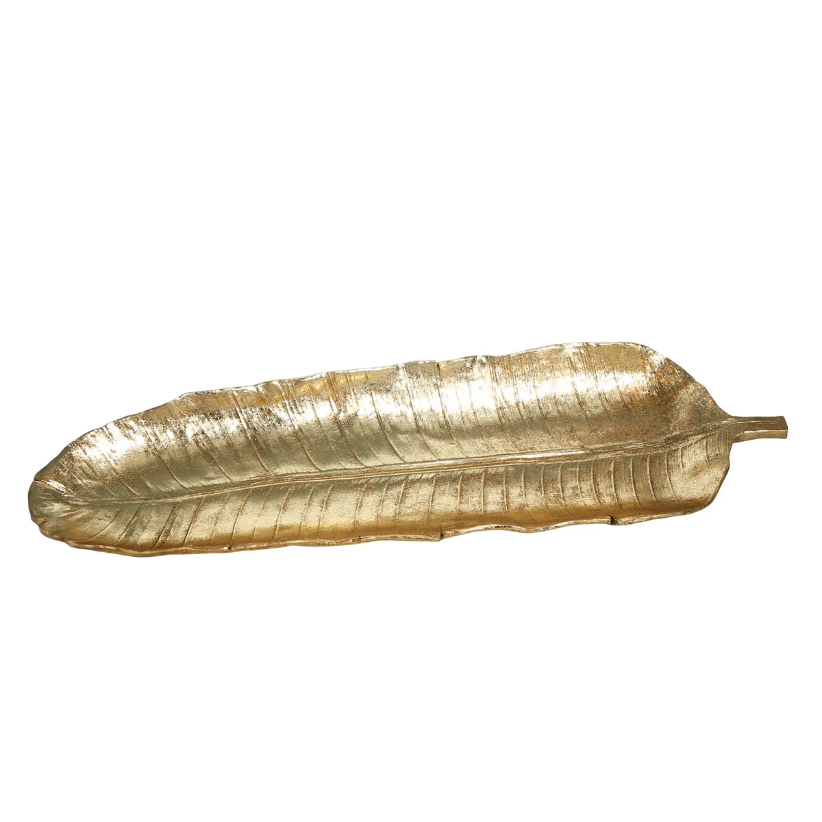 Sagebrook Home Resin 28``L Leaf Tray, Gold