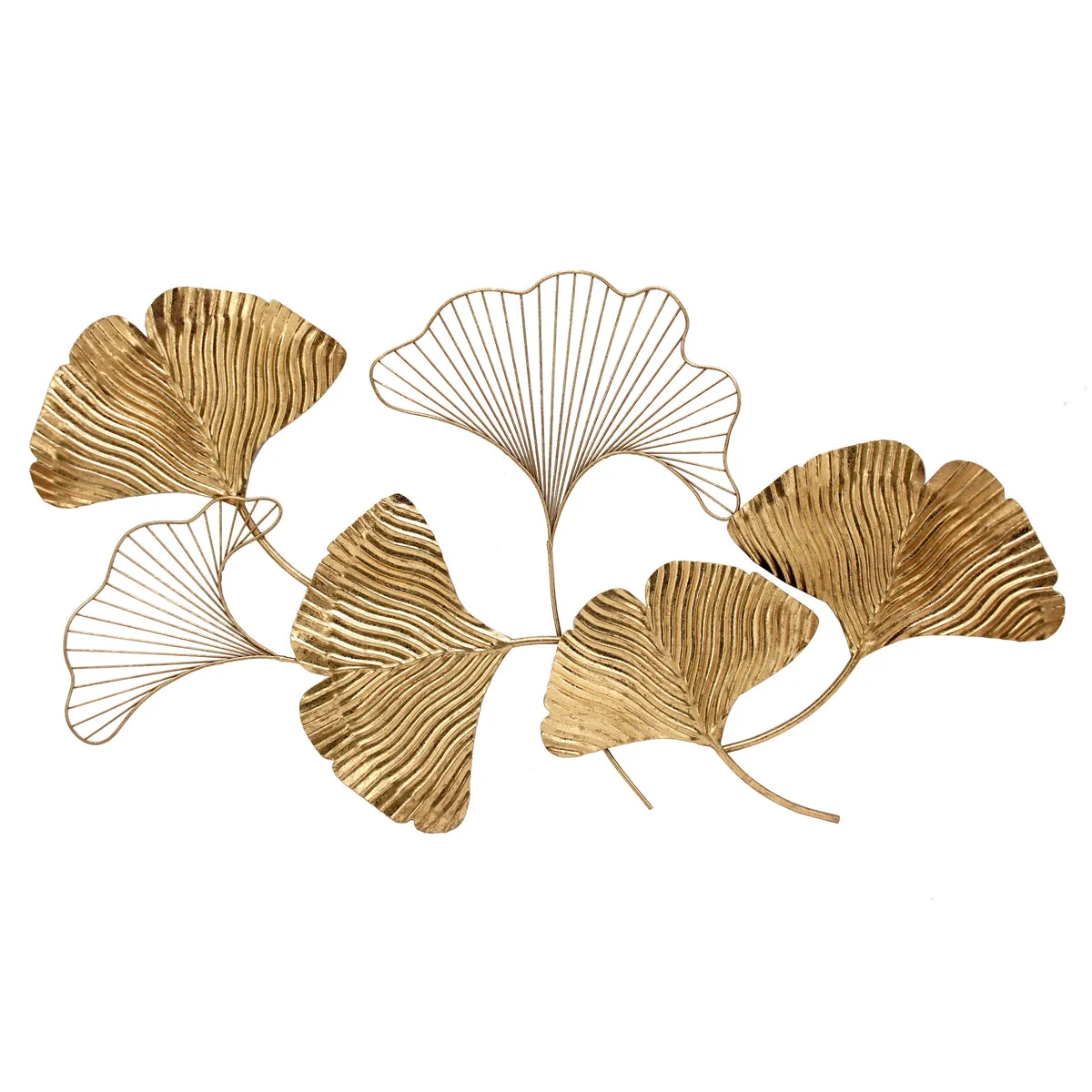 Sagebrook Home Metal 42`` Petal Wall Decor, Gold