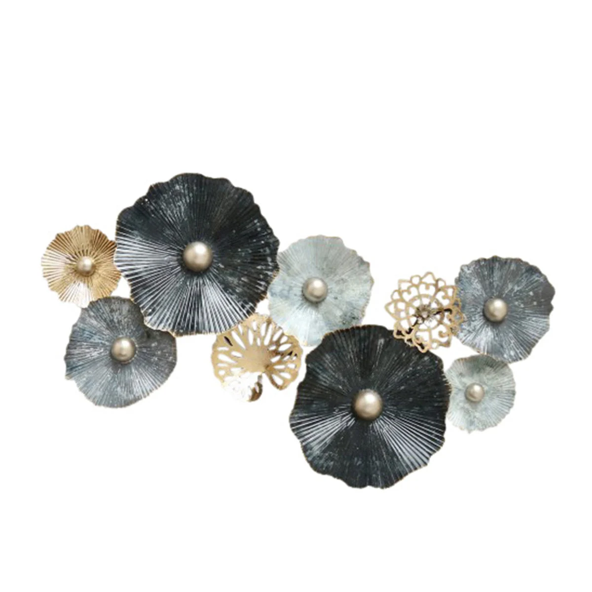 Sagebrook Home Metal 36`` Daisy Wall Accent, Multi