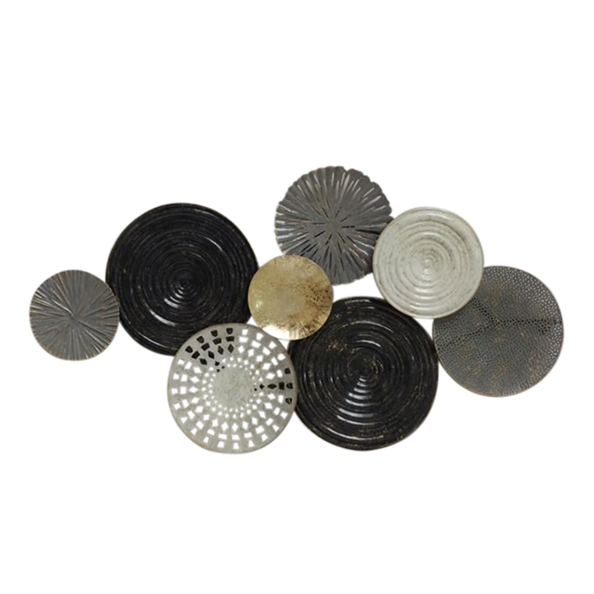 Sagebrook Home Metal 35`` Disc Pads Wall Accent, Multi Wb