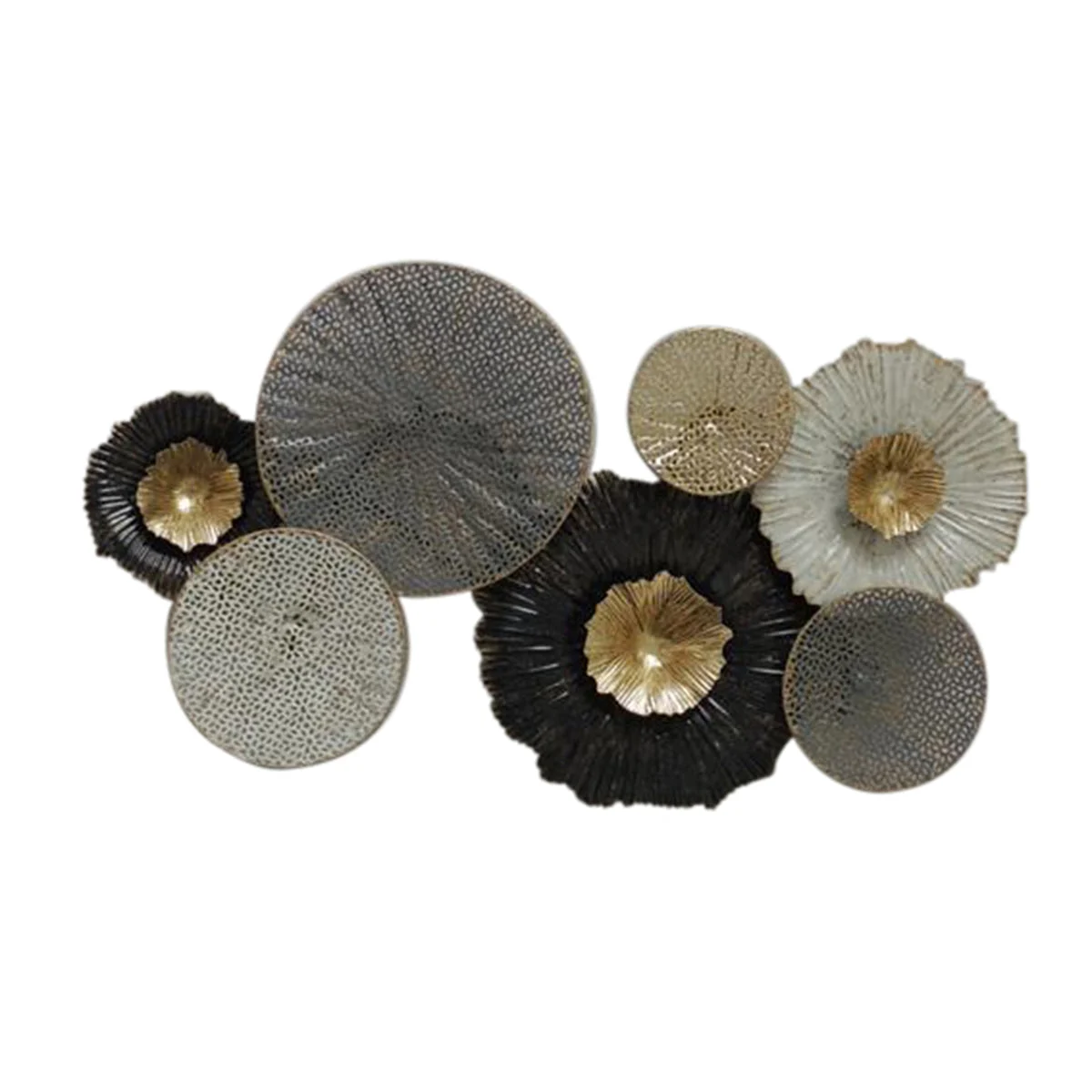 Sagebrook Home Metal 26`` Floral Wall Accent,Multi Wb