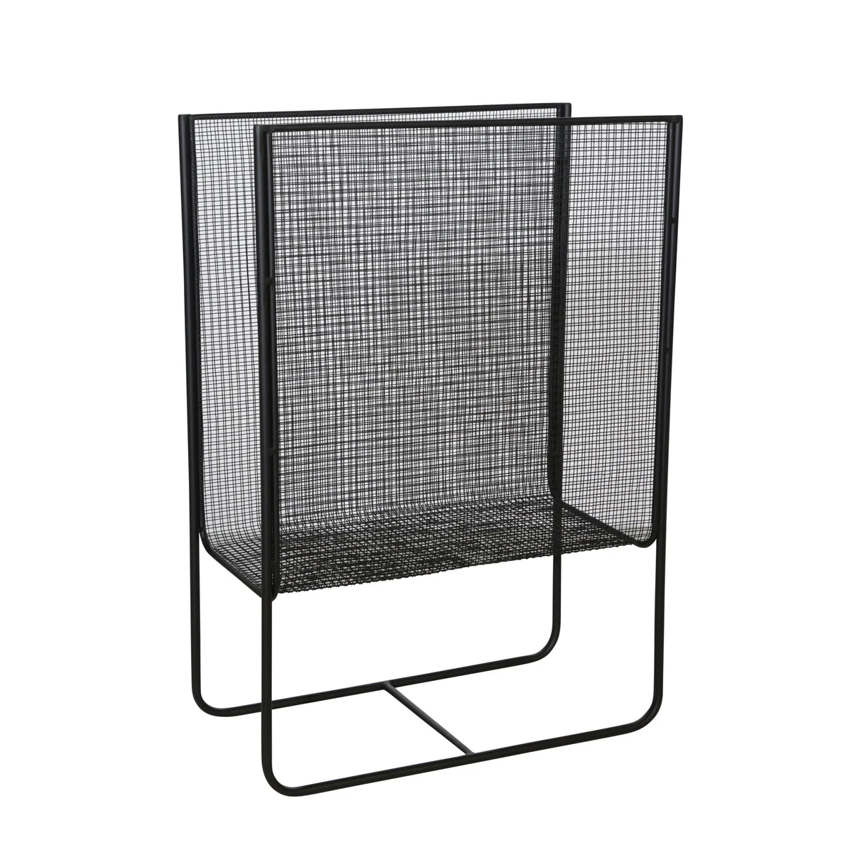 Sagebrook Home Metal 20`` Mesh Magazine Rack, Black