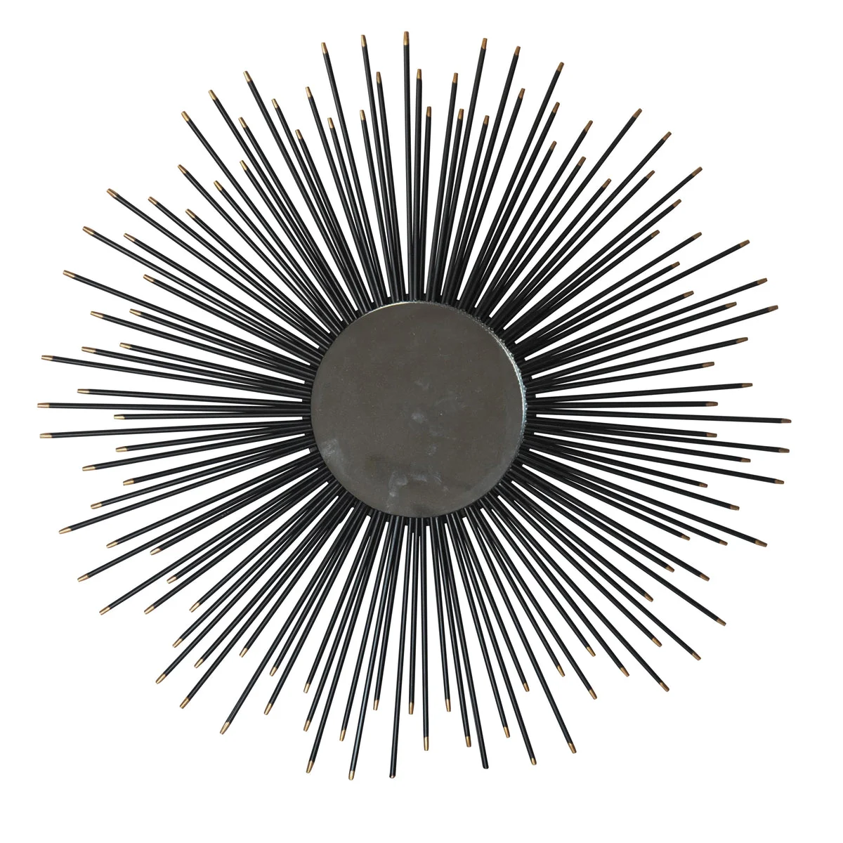 Sagebrook Home 14990 32" Metal Mirror Wall Decor, Black Wb