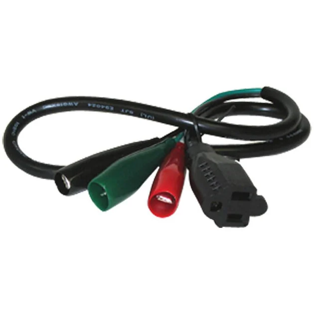 Cord 24 Inch 3 Wire Test with Female Plug 3 Insulation Clips