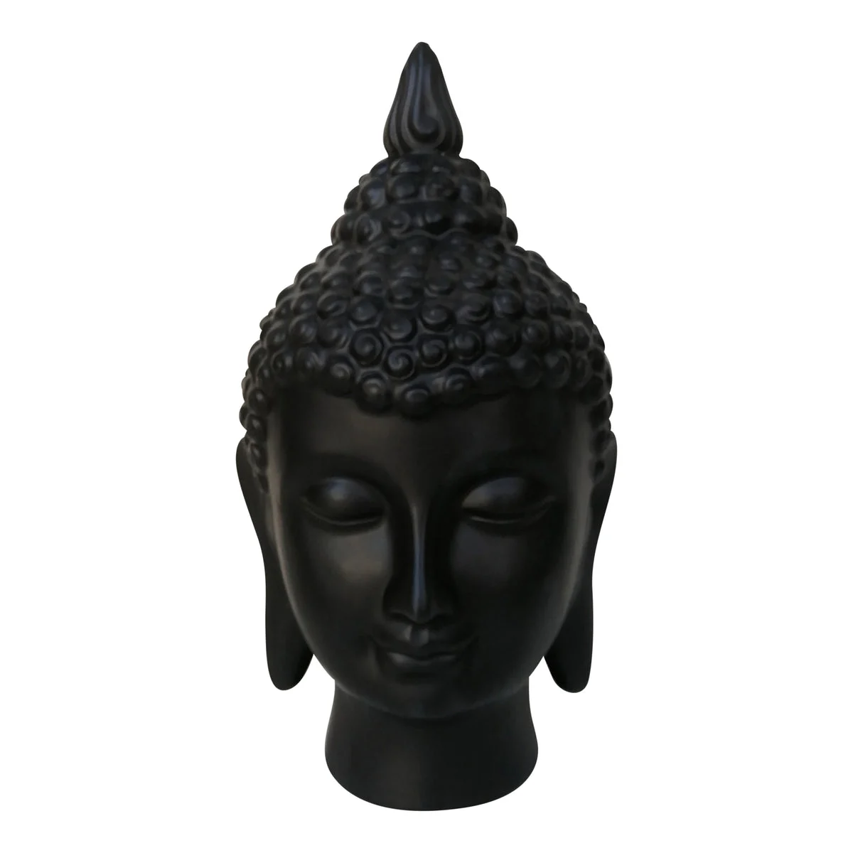 Sagebrook Home Ceramic 12`` Buddha Head, Gray
