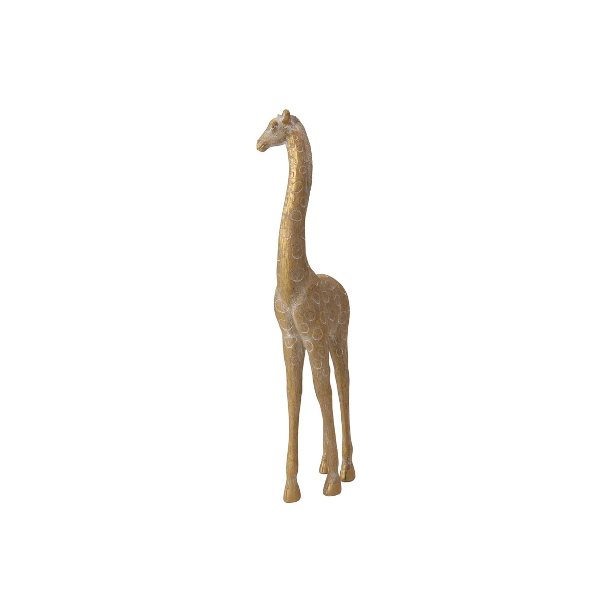 Sagebrook Home Polyresin 17" Giraffe Figurine, Gold