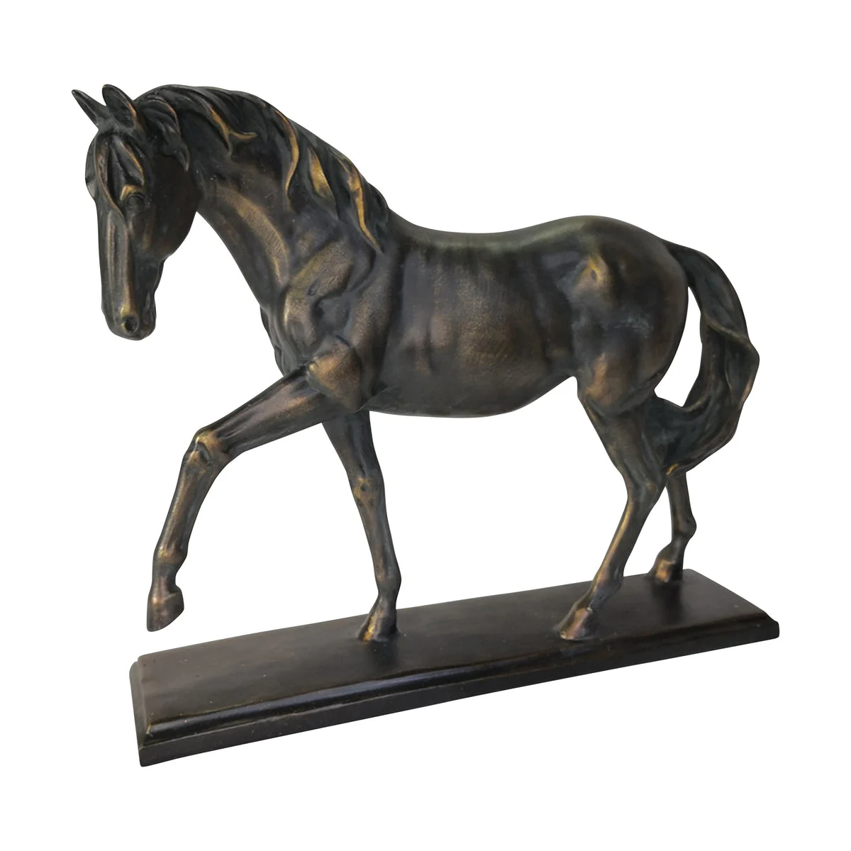 Sagebrook Home Polyresin 14`` Horse Sculpture, Black