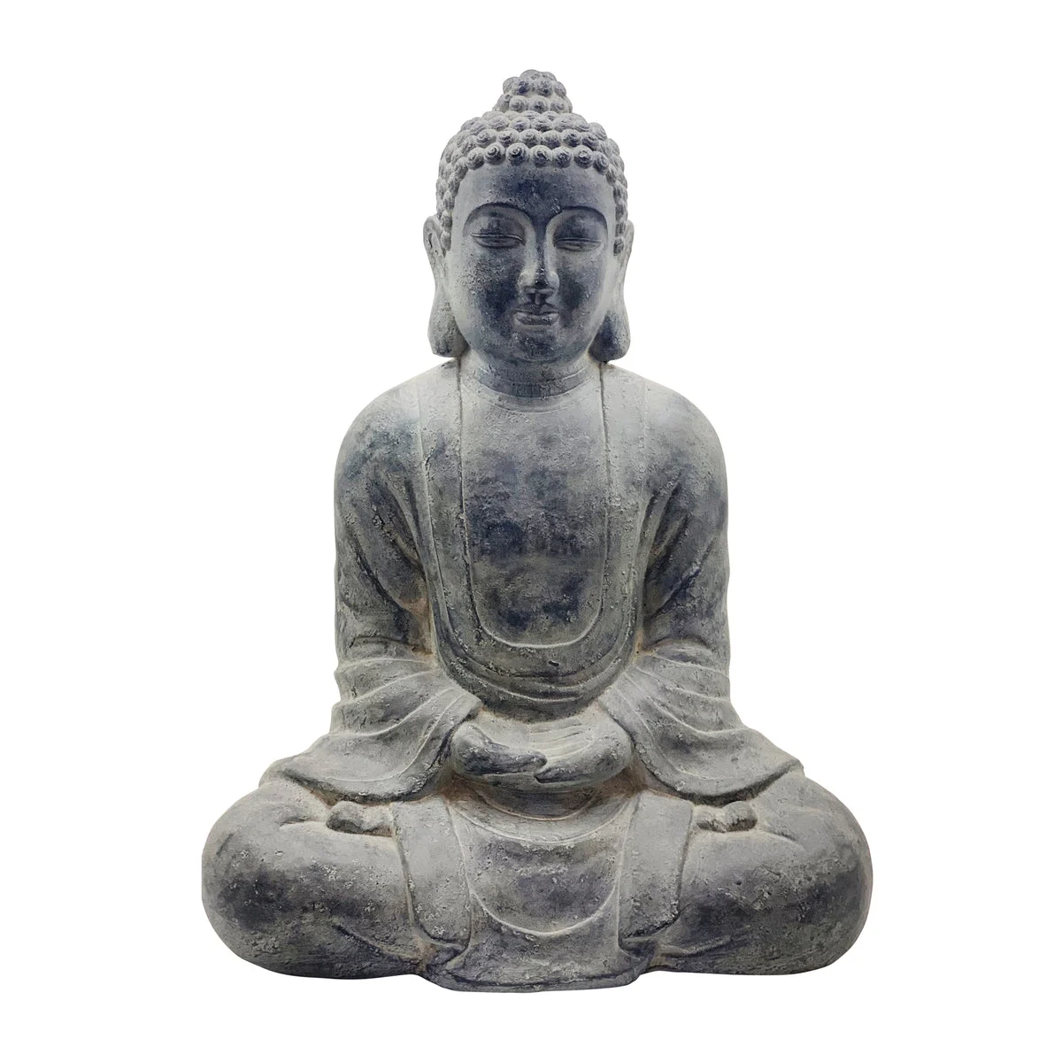 Sagebrook Home 32`` Sitting Buddha, Gray